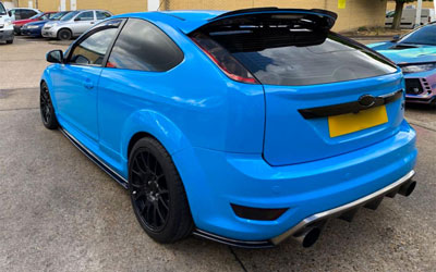 FORD FOCUS MIAMI BLUE CAR WRAP WRAPPING CARS LONDON