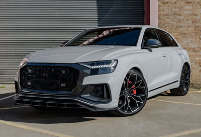 AUDI Q8 NARDO GREY COLOURED PAINT PROTECTECTION FILM SPECIALIST LONDON